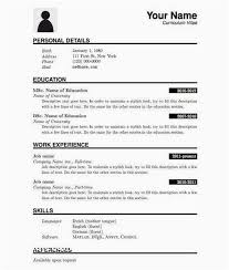 Outline For A Resume Elegant Basic Resume Outline Acting Resume
