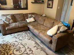 sectional sofa couch brown tan for