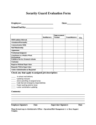 See receptionist cover letter examples for all reception jobs. Self Evaluation Form For Security Guard Fill Online Printable Fillable Blank Pdffiller
