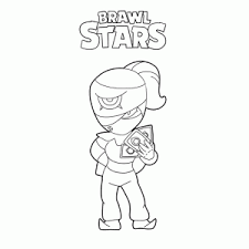 Сумка шоппер brawl stars (браво старс). Brawl Stars Kleurplaat Printen Leuk Voor Kids