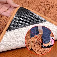 4pcs silicone rubber carpet mat patch