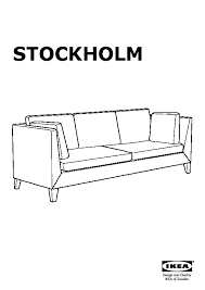 stockholm three seat sofa röstånga grey