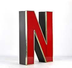 Metal Letter N Rustic Letters X Large