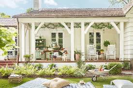 A typical, yet as yet energizing lawn thought is to join a yard worked of stone, block. 82 Best Front Porch Decorating Ideas How To Decorate A Patio