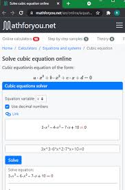 7 Best Free Cubic Equation Solver Websites