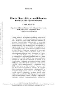 climate change literacy and education