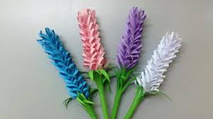 How To Make Lavender Paper Flower Easy Origami Flowers For Beginners Making Diy Paper Crafts