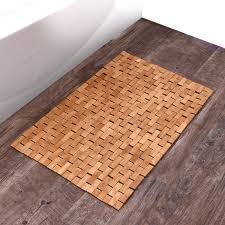 gardens bamboo tile bath step out mat