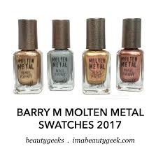 barry m molten metal swatches 2017