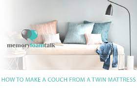 a couch from a twin mattress