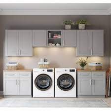 Mill S Pride Richmond Vesuvius Gray Shaker Stock Ready To Assemble Base Kitchen Cabinet Laundry Room 24 In X 96 In X 132 In