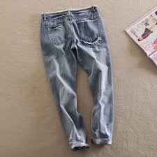 Women Jeans American Apparel Chic Sexy Hole Distressed Jeans