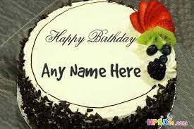 black forest birthday cake with name