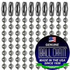 3 Stainless Steel Ball Chains With Connector 30 Inch Length