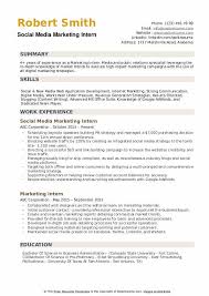 Being an intern is a bit more than just doing basic admin tasks no worker wants to do. Marketing Intern Resume Samples Qwikresume