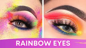 rainbow eyes makeup tutorial 10