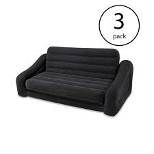 intex charcoal gray inflatable futon in
