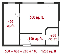 how to calculate square feet for a home