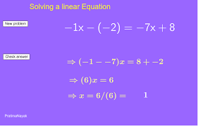 Solve Linear Equation Work Sheet 2