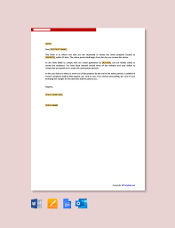 notice letter template in pdf free