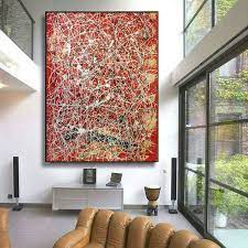 Large Wall Art For Living Room Red