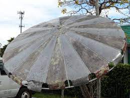 Vintage Aluminum Patio Umbrella