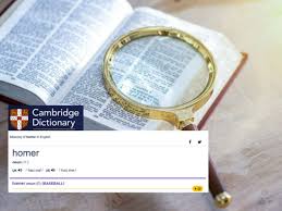 cambridge dictionary announces homer