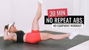 30 min no repeat abs workout no
