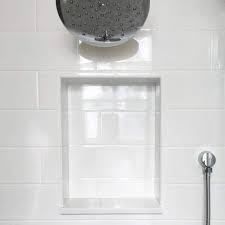 shower niche with modular shelf