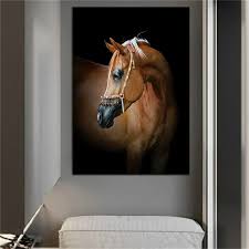 Horse Canvas Painting Animal Wall Art
