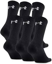 Under Armour Adult Charged Cotton 2 0 Crew Socks 6 Pairs