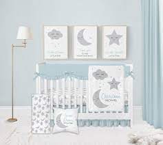 Baby Boy Crib Bedding Set Moon And