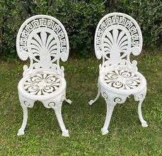 Victorian Cast Aluminum Patio Chairs