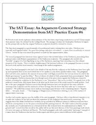the sat essay an argument centered strategy argument centered 