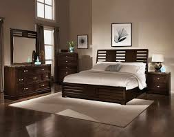 Anchor the room with a leather or velvet upholstered headboard instead. Captivating Espresso Bedroom Furniture Set Added Wooden Master Bed Frames Also Vanities Mirror Feat Corner Dresser Grey Wall Best Colors House N Decor
