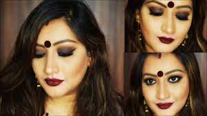 bengali makeup tutorial for durgapooja
