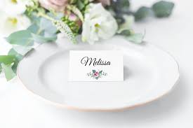 Anemone And Eucalyptus Place Cards Melissa Fay Designs