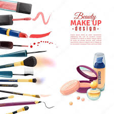 cosmetics beauty make up design poster