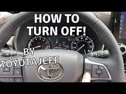 turn off toyota lane departure alert