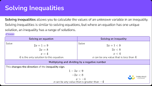 Solving Inequalities Math Steps