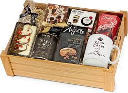 gift set in wooden crate