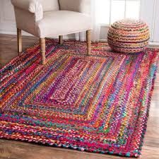 rainbow cotton chindi rug loom