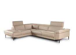 Loreto Leather Sectional Sofa By