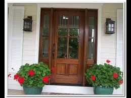 exterior wood doors with glass panels