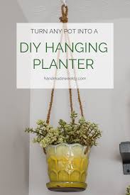 diy hanging planter handmade weekly