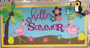 summer bulletin board decor clroom