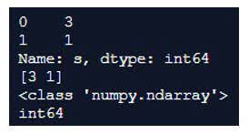 pandas series to numpy array convert