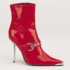 Knee High Boots Pleaser Usa Heat 1015 Red Patent