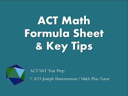 Act Math Formula Sheet Key Tips