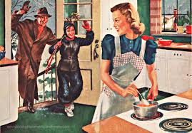 Image result for cartoon images of happy families in kitchen